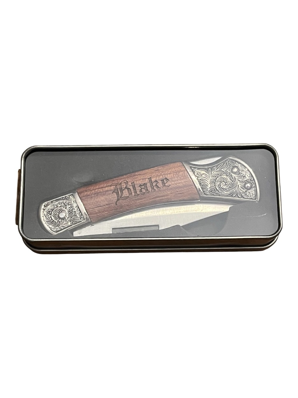 Personalized Wood Handle Pocket Knife